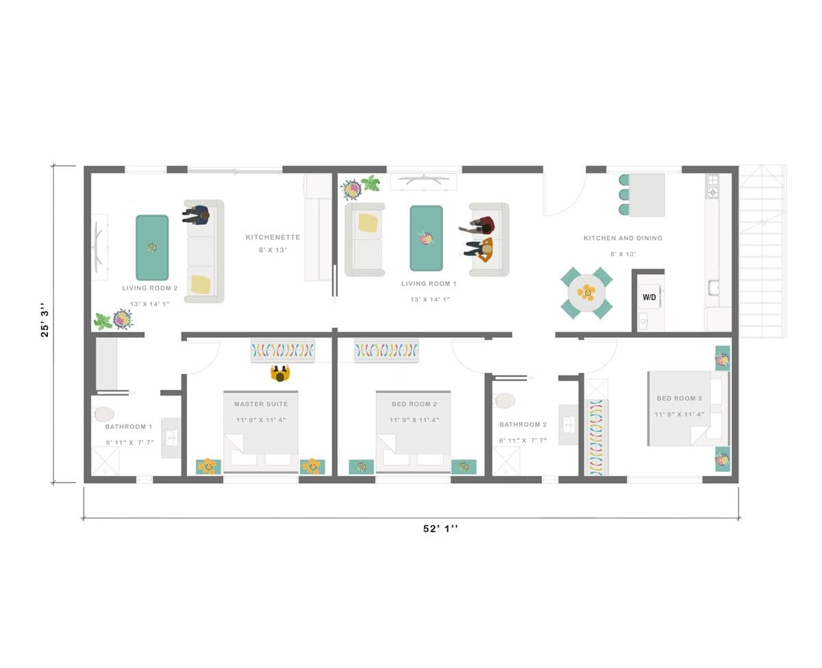 The Gem Floor Plan 1