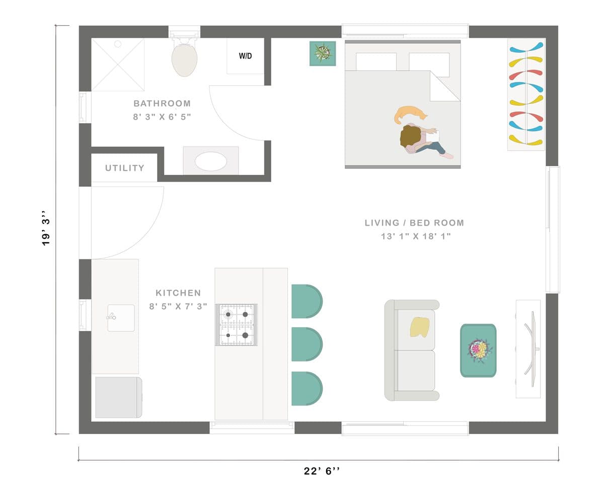 The Studio Floor Plan